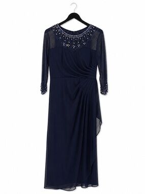 sachin and babi light blue dress Chiffon Blossom Elegance Dress M